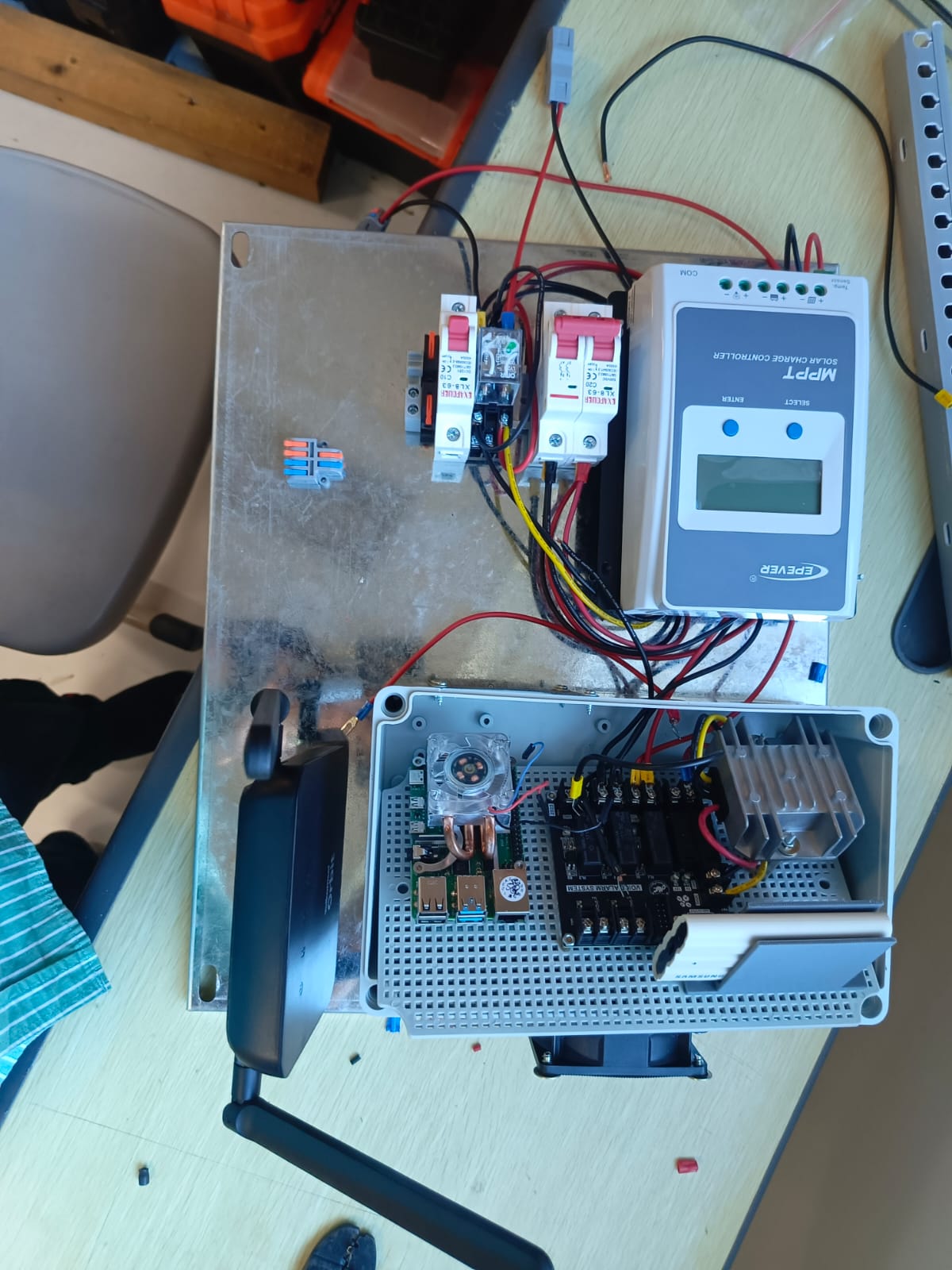 Industrial panel warning system